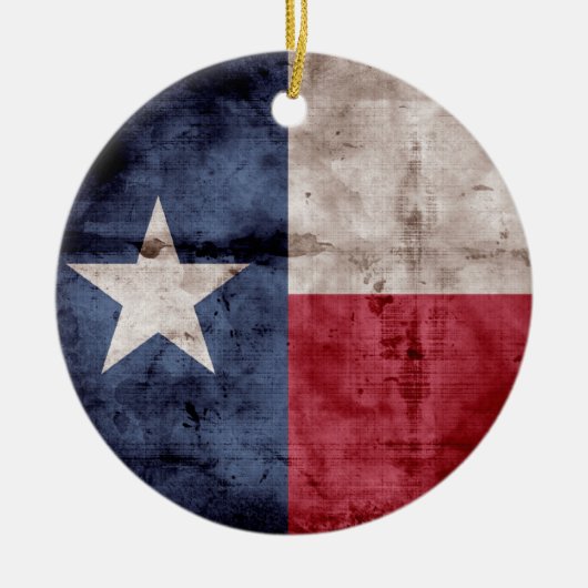 Oude Texas Flag Keramisch Ornament (Voorkant)