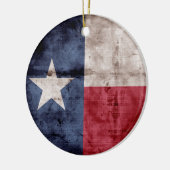 Oude Texas Flag Keramisch Ornament (Links)