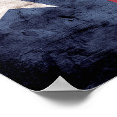 Oude Texas Flag Poster (Hoek)