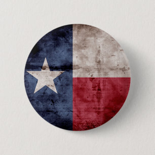 Oude Texas Flag Ronde Button 5,7 Cm