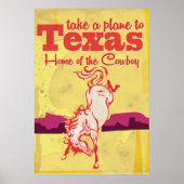 Oude Texas Reisposter Poster (Voorkant)