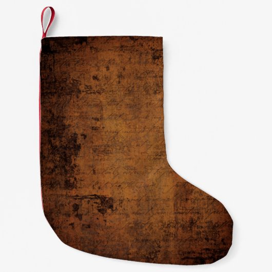 Oude textuur kleine kerstsok (Voorkant)