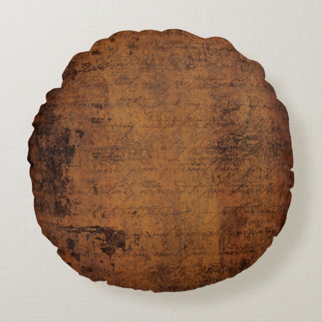 Oude  textuur rond kussen (Voorkant)