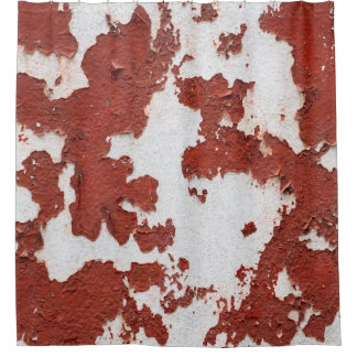 Oude textuurachtergrond gekraakt beton . douchegordijn