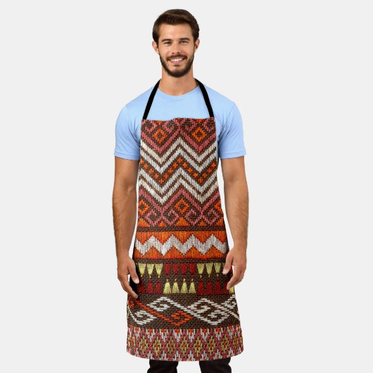 Oude Thaise handwerk, Peruaanse tapijt. Schort (Gedragen)