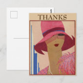 Oude THANKS, tekst wijzigen op ansichtkaart Briefkaart (Voorkant / Achterkant)