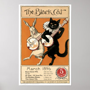 Oude "The Black Cat"-cover Poster