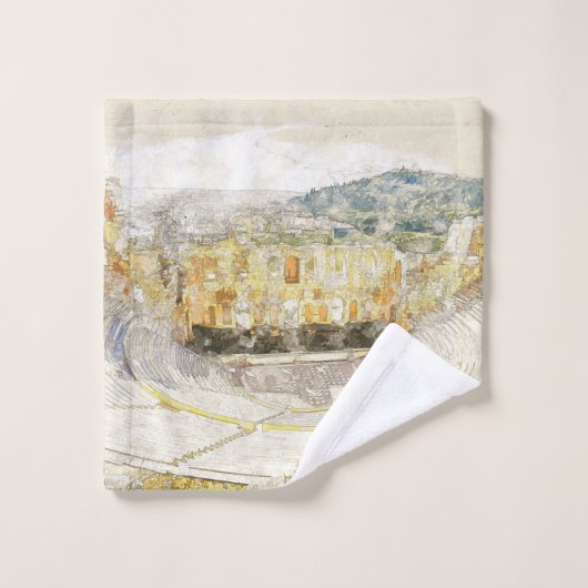 Oude Theater van Athene Griekenland Badhanddoek Se Bad Handdoek (Wasdoekje)
