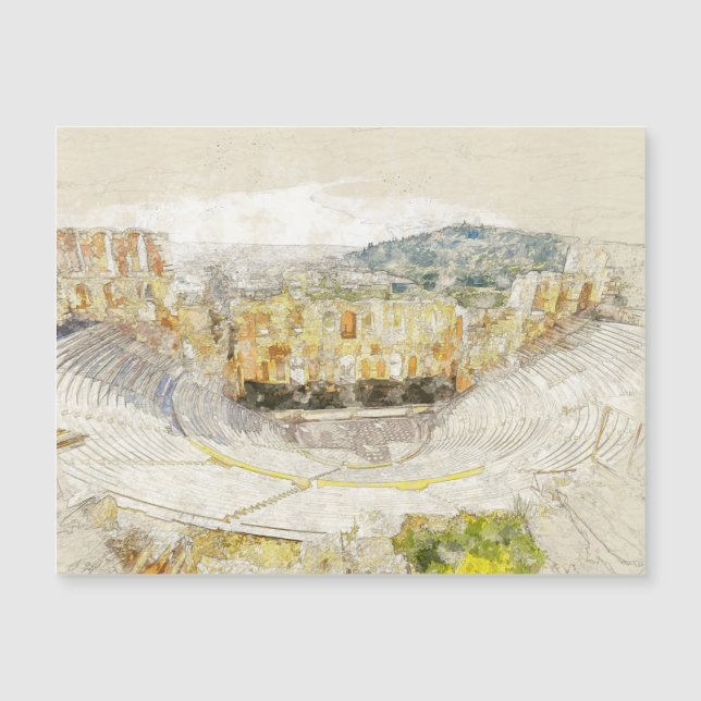 Oude Theater van Athene Griekenland - Klassieke Ku (Voorkant)