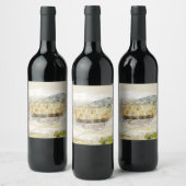 Oude Theater van Athene Griekenland Wijnlabel Wijn Etiket (Flessen)