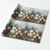 Oude Thorntonrozen Vogelnest Kunst Cadeaupapier (Uitgerold)