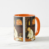 Oude Thrilling Halloween van Ellen Clapsaddle Mok (Voorkant rechts)