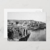 Oude Tiberia op het Zee van Galilea Briefkaart (Voorkant / Achterkant)