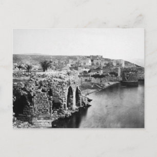 Oude Tiberia op het Zee van Galilea Briefkaart