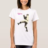 Oude Tijd  Baseball Pitcher T-shirt (Voorkant)