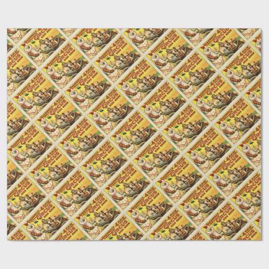 Oude tijd Circus Cadeaupapier (Vlak)