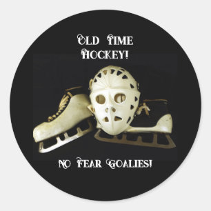 Oude tijd Hockey! Ronde Sticker