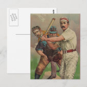 Oude tijd honkbal Kaart circa 1895 (Voorkant / Achterkant)