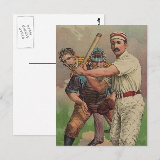 Oude tijd honkbal Kaart circa 1895 (Voorkant / Achterkant)