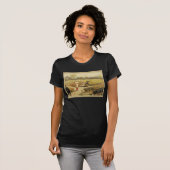 Oude tijd honkbalspel in 1887 t-shirt (Voorkant volledig)