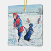  oude tijd kerst personaliseren Ornament (Links)