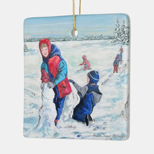  oude tijd kerst personaliseren Ornament (Links)