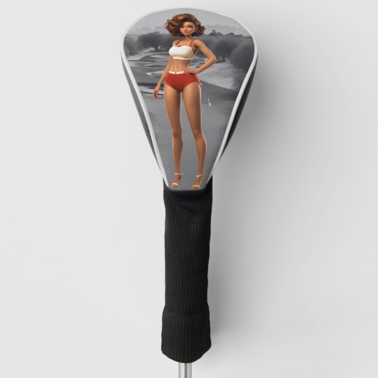 oude tijd meisje golfheadcover (Voorkant)