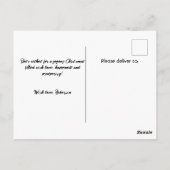  Oude Tijd met kerstwinterkinderen Briefkaart (Achterkant)