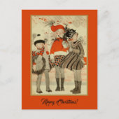  Oude Tijd met kerstwinterkinderen Briefkaart (Voorkant)