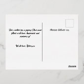  Oude Tijd met kerstwinterkinderen Folie Feestdagen Briefkaart (Achterkant)