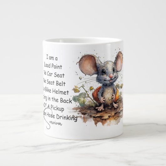 Oude Tijd Overlevende Jumbo Keramische Mok (Voorkant)