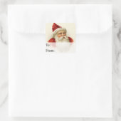 Oude tijd Santa  Gift Label (Tas)