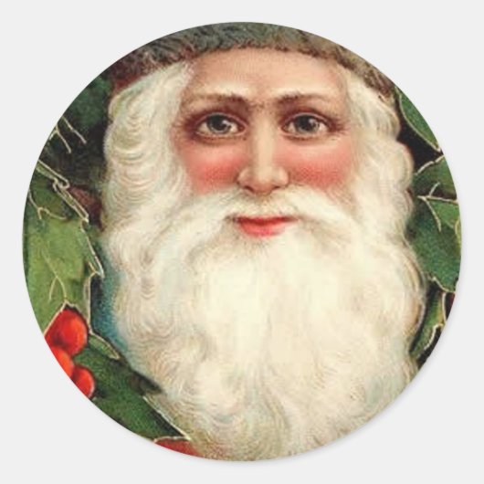 Oude tijd Santa - Sticker (Voorkant)