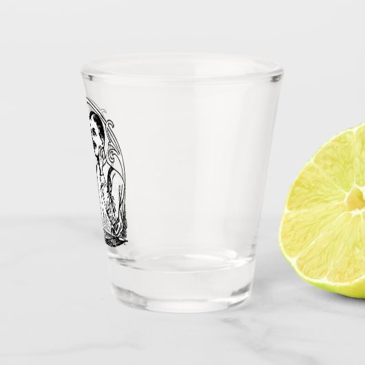 Oude tijd scheren schot glas (Rechts)