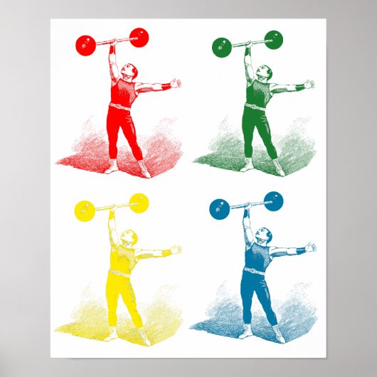 Oude tijd Sterk Man Poster (Voorkant)