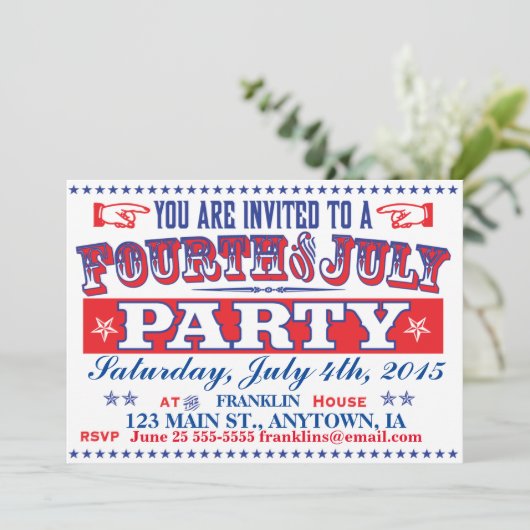 Oude Tijd Vierde van de Uitnodiging van de Partij  (Staand voorkant)