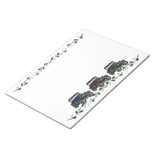 Oude tijdauto's notitieblok (Schuin)