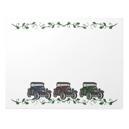 Oude tijdauto's notitieblok (Voorkant)