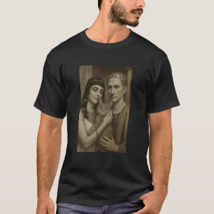 Oude Tijden Katten Aanbaden Cleopatra Caesar Kat T-shirt