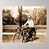 Oude tijdmotor poster (Voorkant)