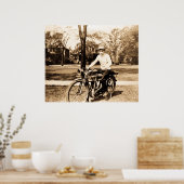 Oude tijdmotor poster (Keuken)