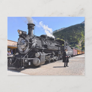 Oude Tijdopnemer bij Silverton, Colorado, Train St Briefkaart