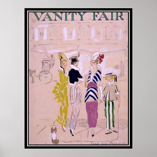 Oude Tijdschriftcover 1914 Art Deco Poster (Voorkant)