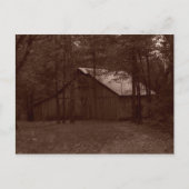 Oude tijdschuur briefkaart (Voorkant)