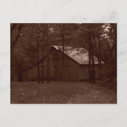 Oude tijdschuur briefkaart (Voorkant)