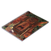 Oude Tiki Aloha Hawaiaanse Landelijke Tropische Ei Notitieboek (Linkerzijde)