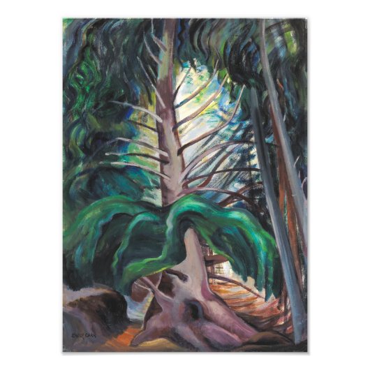 Oude timer | Emily Carr | Foto Afdruk (Voorkant)