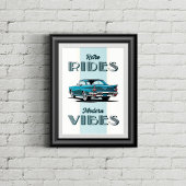 Oude timer in retro kleuren. poster