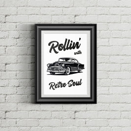 Oude timer met typografie poster