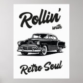 Oude timer met typografie poster (Voorkant)